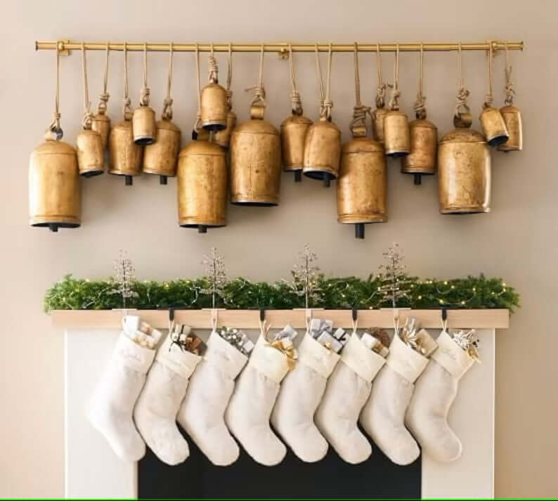 wall hanging recycled iron Christmas winter holidays decor